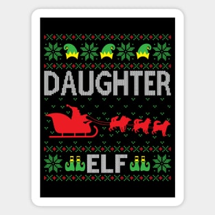 The Daughter elf ugly christmas sweater Magnet